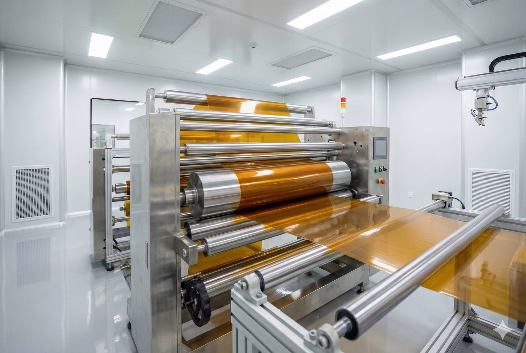 Polyimide tape coating line