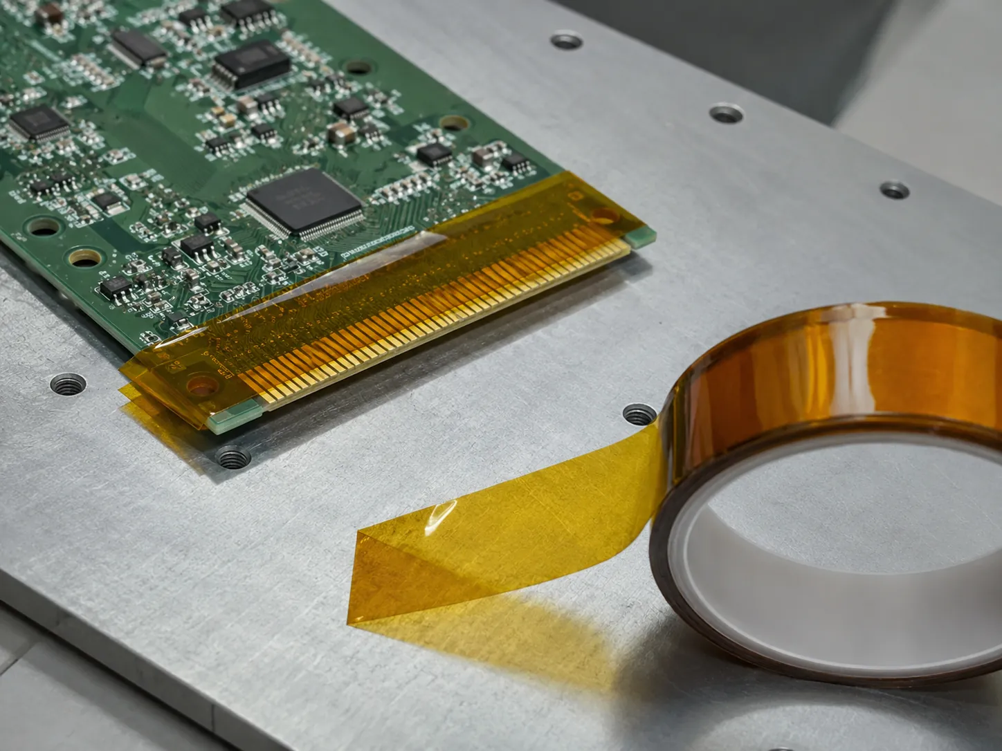 Polyimide tape used for SMT masking on printed circuit boards