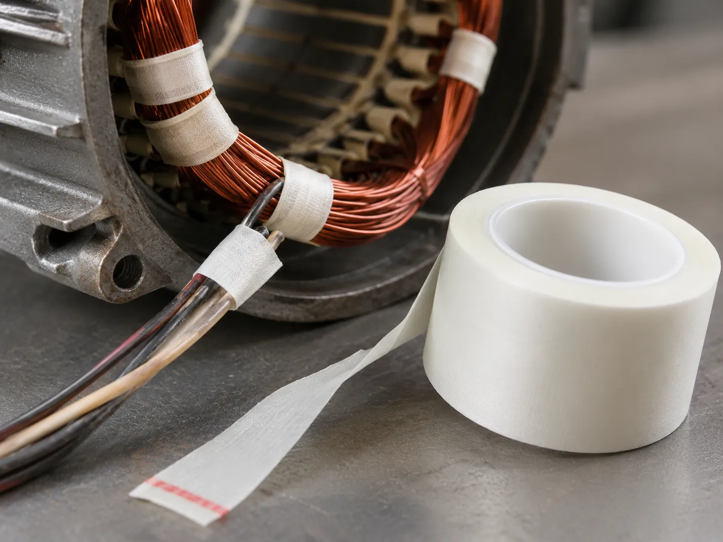 Glass cloth tape typical application for motor coil insulation wrapping