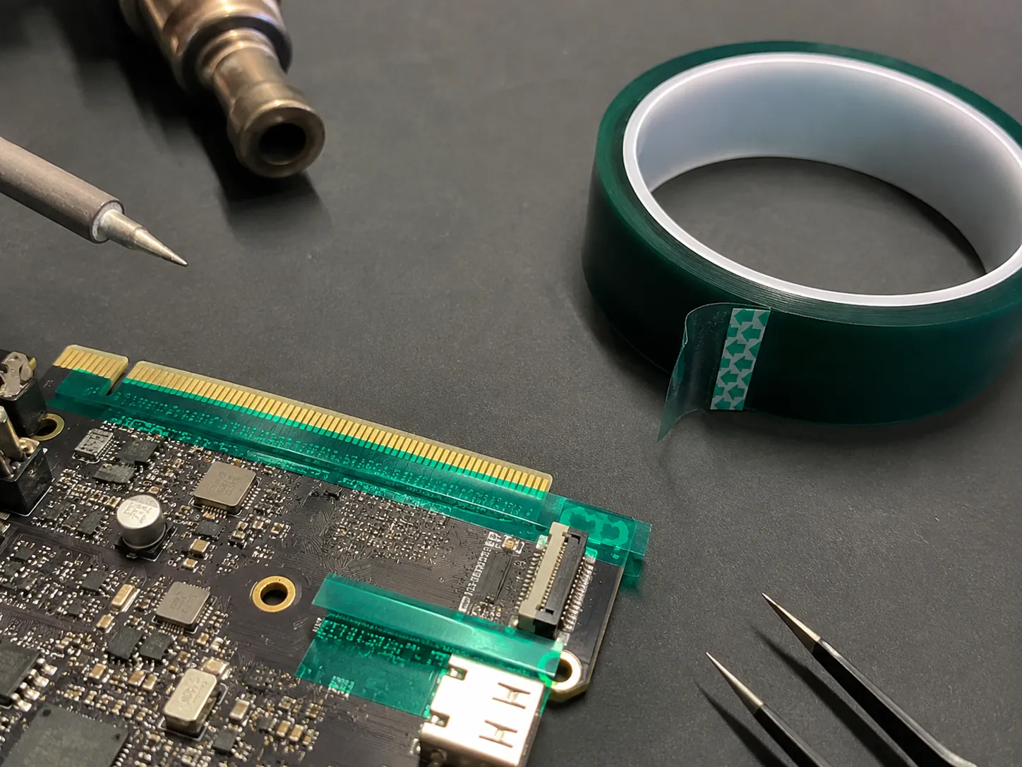 PET high temperature tape for PCB masking during soldering