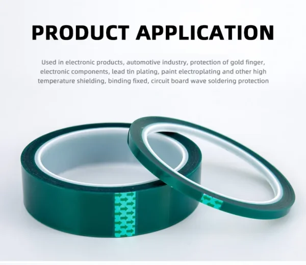 High temperature PET solvent tape manufacturer sample — 6 N/25mm peel at 120–150°C continuous service