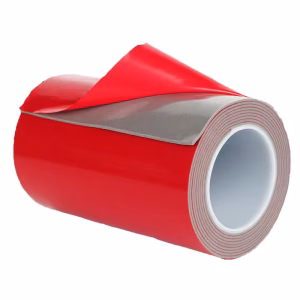 Gray acrylic foam VHB double sided tape with red release film